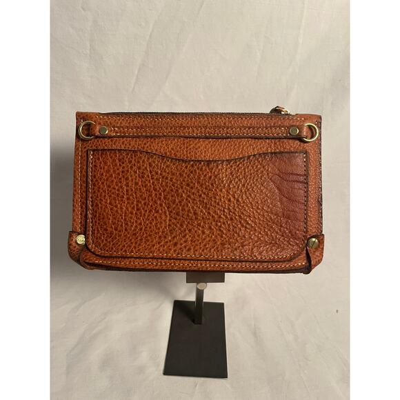 Cuddigan Heavy Full-Grain Leather Clutch Wallet Vintage Brown Bag - Picture 3 of 6